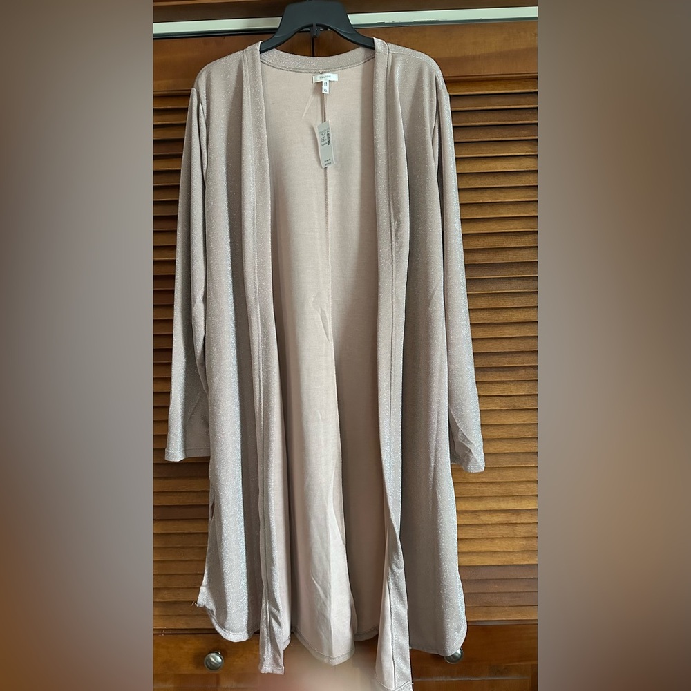 Jacket - dressy - a very pale pinkish cream metallic - NWT XL